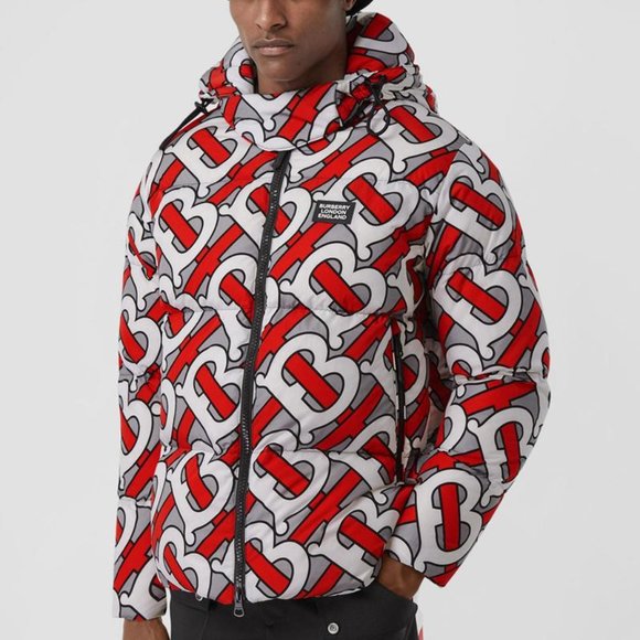 Burberry Monogram Print Puffer Winter Jacket - Picture 7 of 11